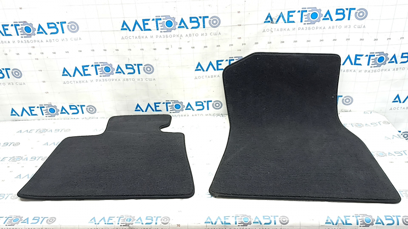 Set of floor mats for BMW X7 G07 19-22, black cloth, for cleaning