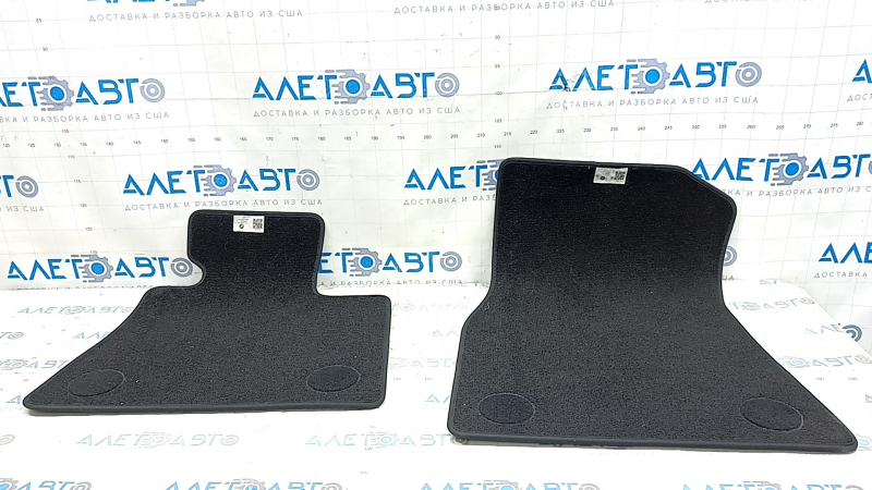 Set of floor mats for BMW X7 G07 19-22, black cloth, for cleaning