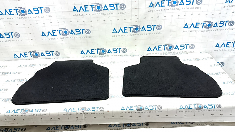 Set of floor mats for BMW X7 G07 19-22, black cloth, for cleaning