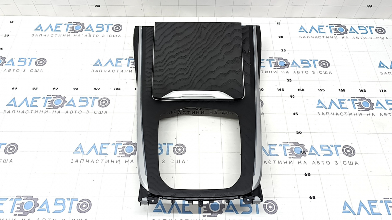 BMW X7 G07 19-22 black wood/bronze center console trim, backlit, scratches, broken mount