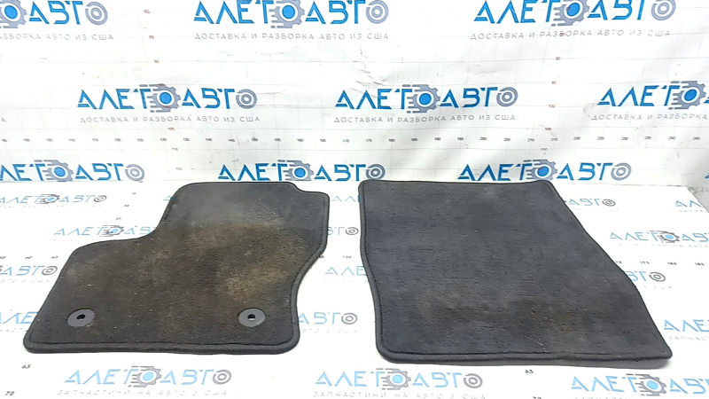 Set of floor mats for Ford Escape MK3 13-19, black, cloth, for cleaning