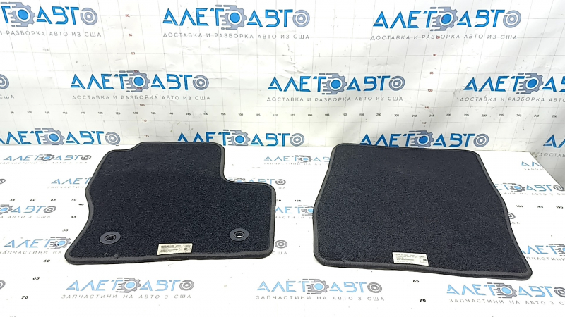 Set of floor mats for Ford Escape MK3 13-19, black, cloth, for cleaning
