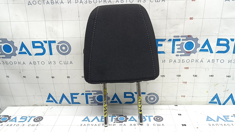 Ford Escape MK3 2017-2019 rear right headrest, black cloth, gray stitching, ready to clean