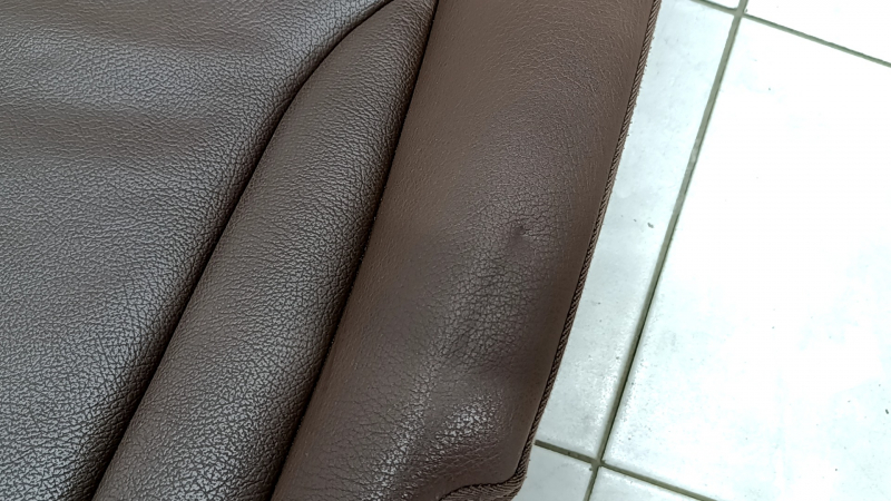 Rear seats, 2nd row, right, Audi Q5 8R 09-17, brown leather, scratches, dented, needs cleaning