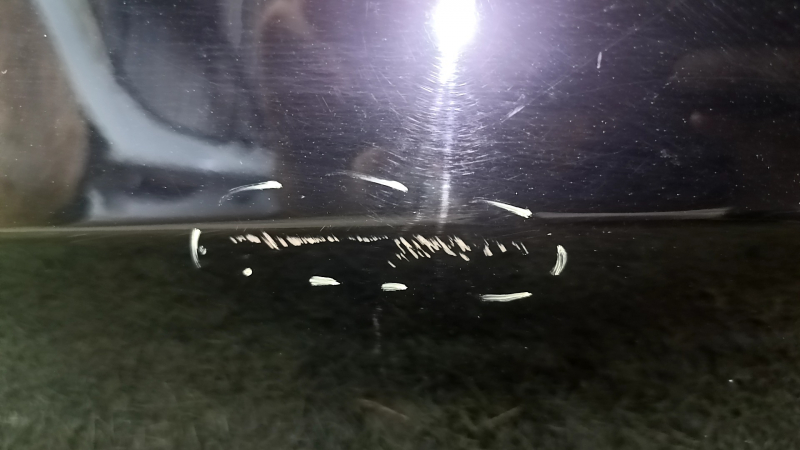 Tesla Model Y 21-25 Black PBSB Rear Left Door Assembly, Scuffs, Scratches