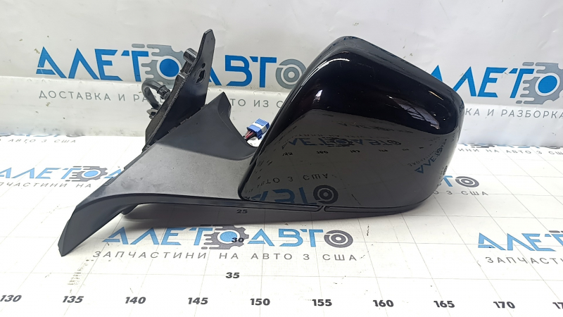 Tesla Model Y 20-25 Left Side Mirror Assembly, 13 Pins, Black, Auto-Dimming, Without Cover