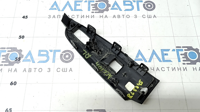Rear left window lift control trim for Honda Accord 18-22, structure, under heated seats, scratches