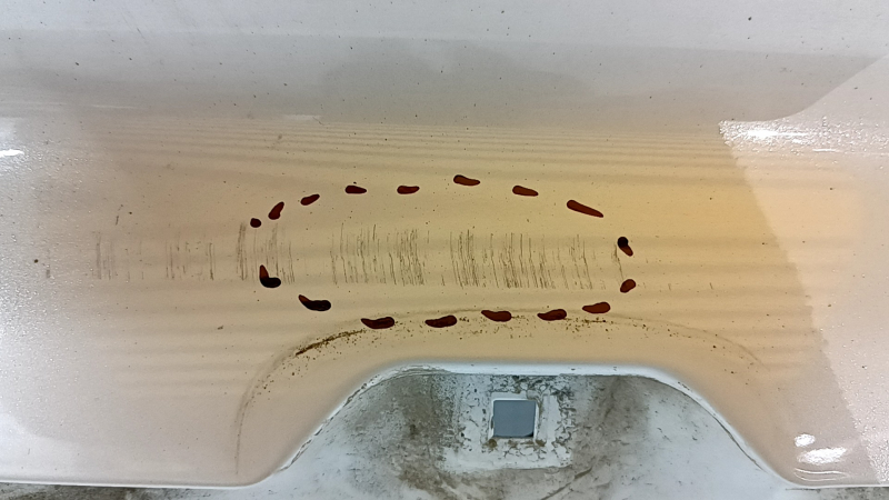 Honda Accord 18-22 trunk lid, white, NH-883P, dents