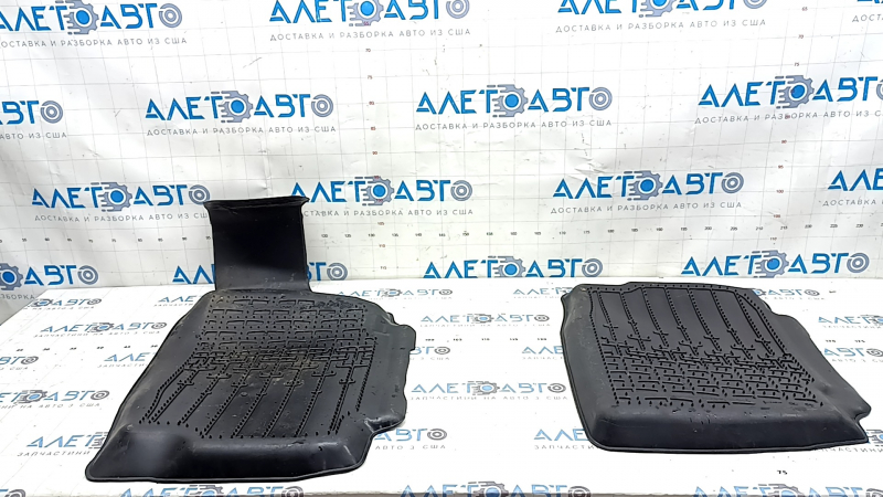 Set of floor mats for Lincoln MKZ 17-20 rubber black