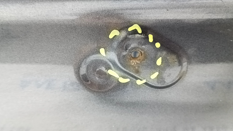 Toyota Camry V40 Graphite 1G3 Trunk Lid, Dents, Bumps, Corrosion