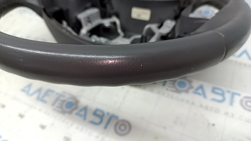 Naked steering wheel Toyota Camry v40 leather, gray, no buttons, no cruise control, scratches, worn