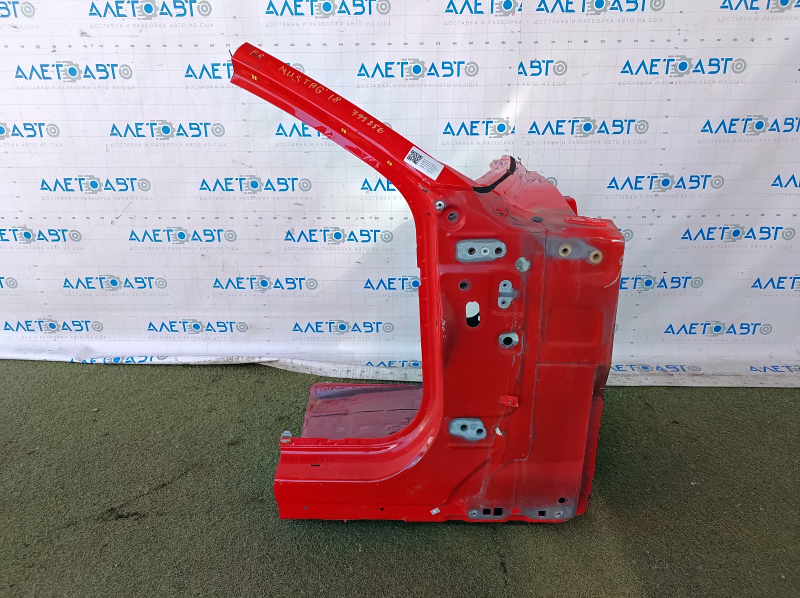 Front right quarter panel of a Ford Mustang mk6 18-23 on the body, sawn off, red, without a side member