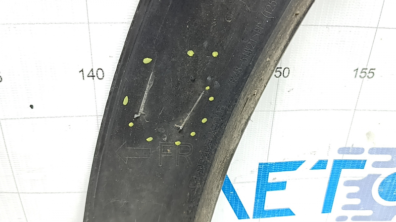 Front right fender arch trim Mazda CX-9 16-23 structure, broken fasteners, scratches, dented