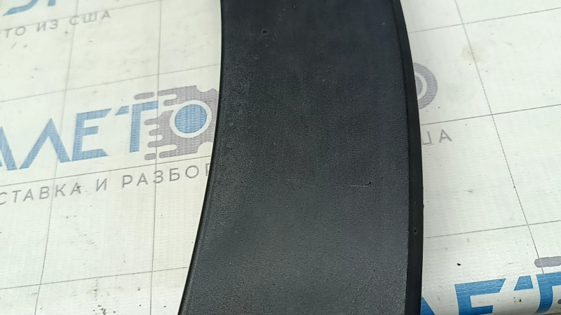 Rear left fender arch trim Mazda CX-9 16-23 structure, broken fasteners, cracks in fasteners, scratches