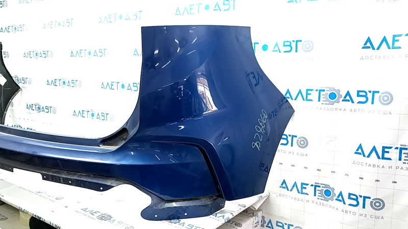 19-24 Ford Edge rear bumper without parking sensors, blue