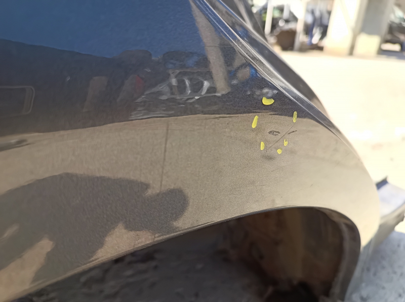 Quarter wing rear right Toyota Camry v40 graphite, on the body, dented, bumps, rusty