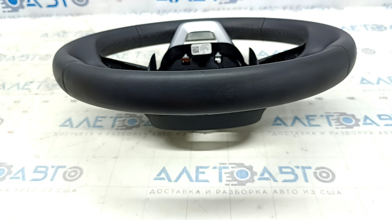 Audi Q5 80A 21-23 leather steering wheel, black, heated, no buttons or paddles, scratches, dents