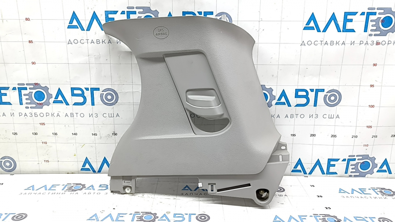 Right rear pillar trim panel in front of the window for Toyota Sienna 21-24, gray, 8-seater, worn