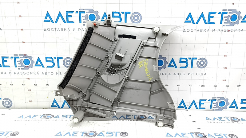 Right rear pillar trim panel in front of the window for Toyota Sienna 21-24, gray, 8-seater, worn