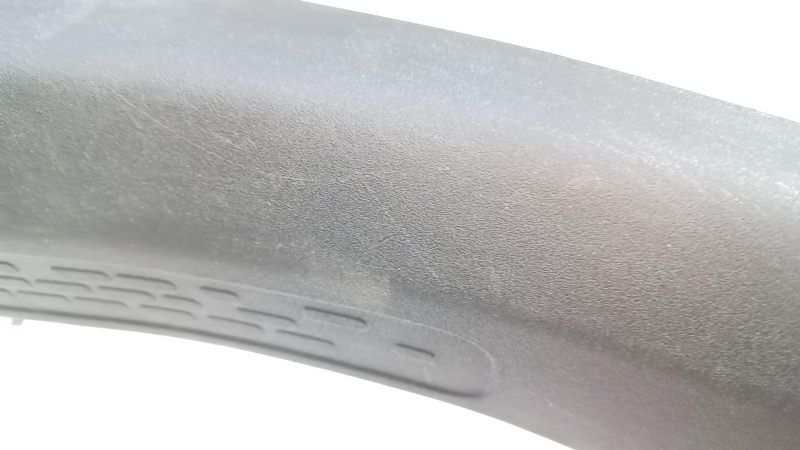 Rear left door sill trim for Fiat 500X 16-22, black, scratches, worn