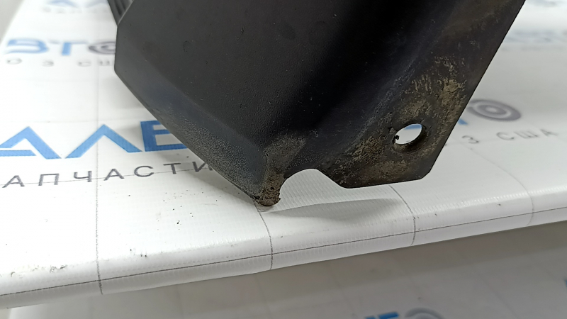 Front bumper, bare, 2021-23 Nissan Rogue, without parking sensors, US built, black, scratches, cracks in the mounts