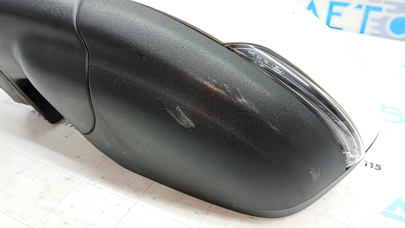 Left side mirror assembly for Ford Escape MK4 20-22, 12 pins, heated, turn signal, memory, BSM, white, scratches