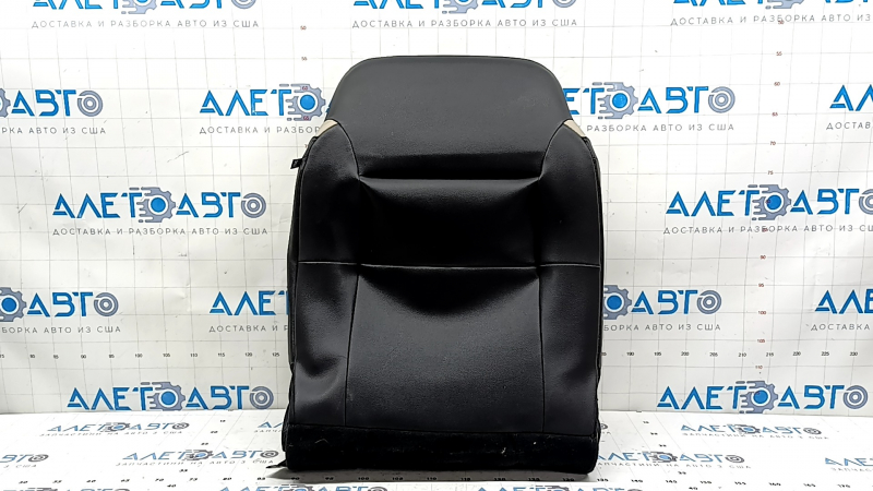 Driver's seat back upholstery for Ford Escape MK4 20-22, beige and black, perforated, dented leather