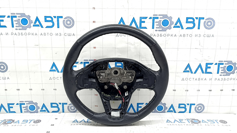 Ford Escape MK4 2022 steering wheel, black leather, heated, no buttons, no trim