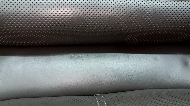 Passenger seat for Porsche Macan 15-18 with airbag, electric, heated, ventilated, grey achatgrau leather, scratches, tears, dents