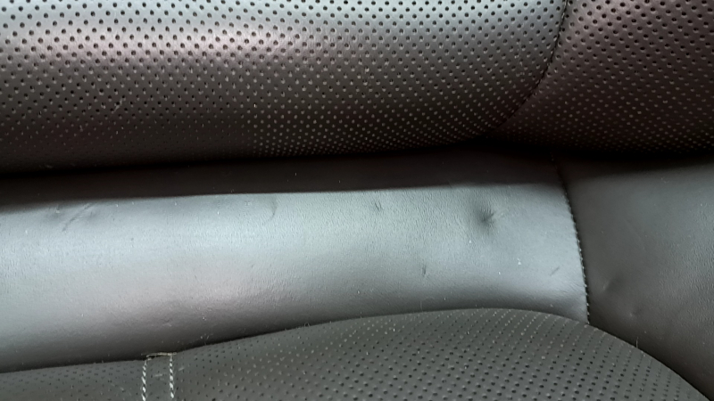 Passenger seat for Porsche Macan 15-18 with airbag, electric, heated, ventilated, grey achatgrau leather, scratches, tears, dents