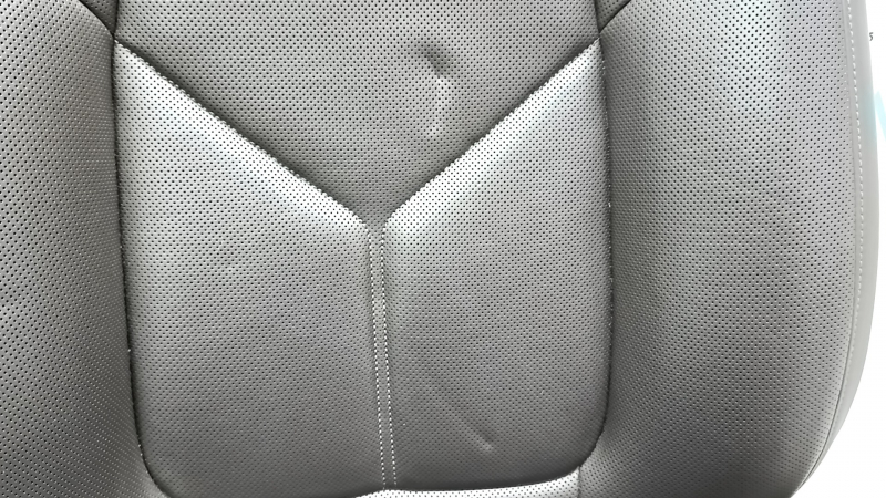 Passenger seat for Porsche Macan 15-18 with airbag, electric, heated, ventilated, grey achatgrau leather, scratches, tears, dents