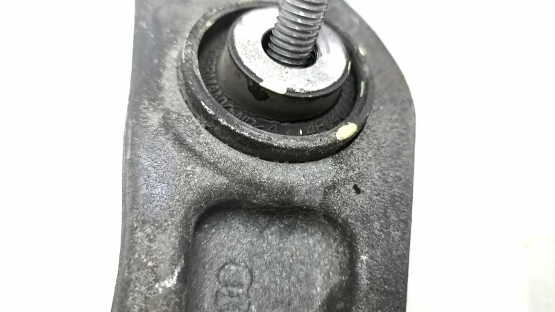 Lower front left control arm of a Porsche Macan 15-25, front, cracked silent blocks