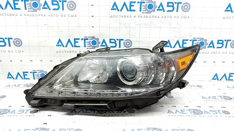 Left front headlight assembly for Lexus ES300h ES350 13-15 pre-rest xenon + LED DRL, with block, sand-coated, for polishing