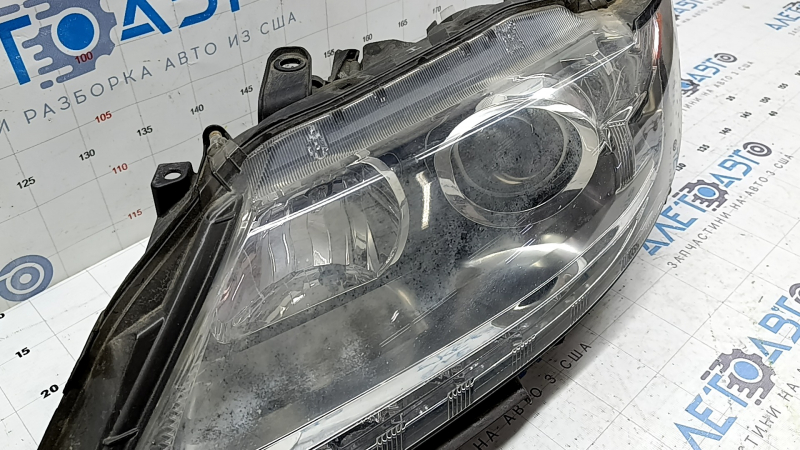Left front headlight assembly for Lexus ES300h ES350 13-15 pre-rest xenon + LED DRL, with block, sand-coated, for polishing
