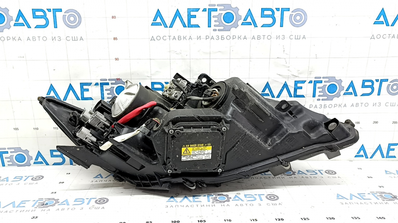 Left front headlight assembly for Lexus ES300h ES350 13-15 pre-rest xenon + LED DRL, with block, sand-coated, for polishing