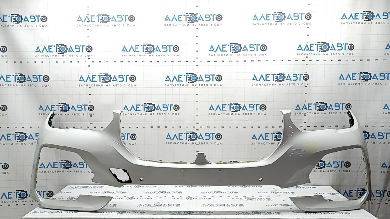 Bare front bumper for BMW X5 G05 19-23 with parking sensors and PMA, white, bumpers, broken mount