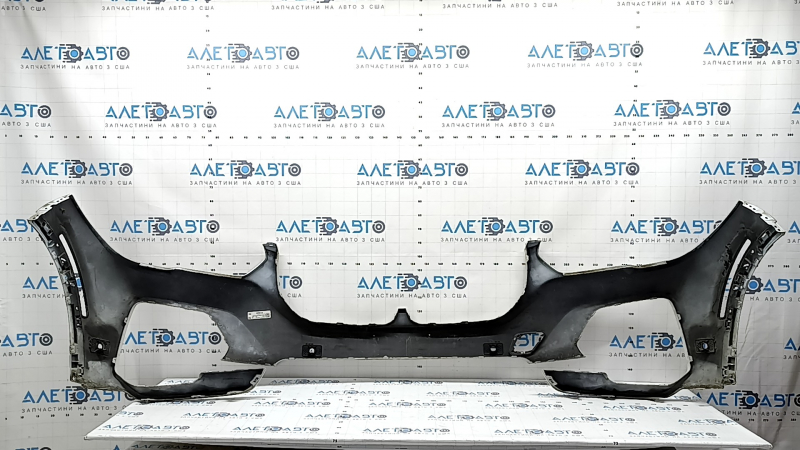 Bare front bumper for BMW X5 G05 19-23 with parking sensors and PMA, white, bumpers, broken mount