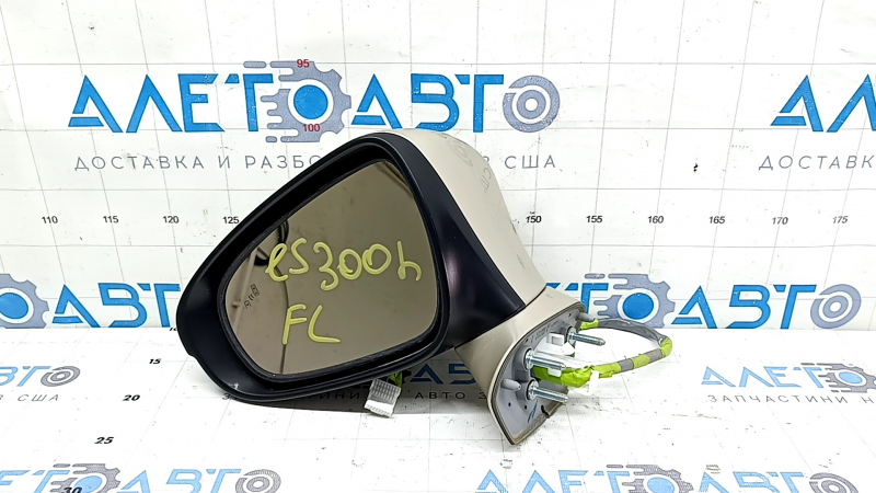 Left side mirror assembly for Lexus ES300h ES350 13-15 14-pin, BSM, turn signal, gold