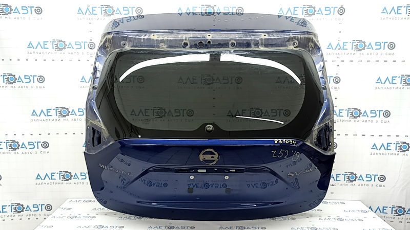 Naked tailgate with glass for a Nissan Murano z52, 20-24 tinted, blue RAY, dent, scratches on the glass