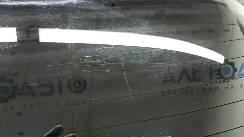Naked tailgate with glass for a Nissan Murano z52, 20-24 tinted, blue RAY, dent, scratches on the glass