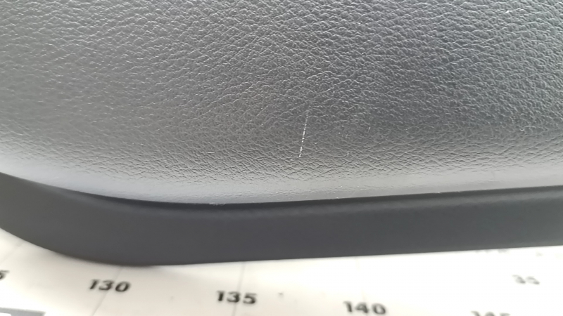 Rear left door panel for Nissan Murano z52 20-24, black with black leather insert, black leather armrest, glossy gray molding, with handle, scratches