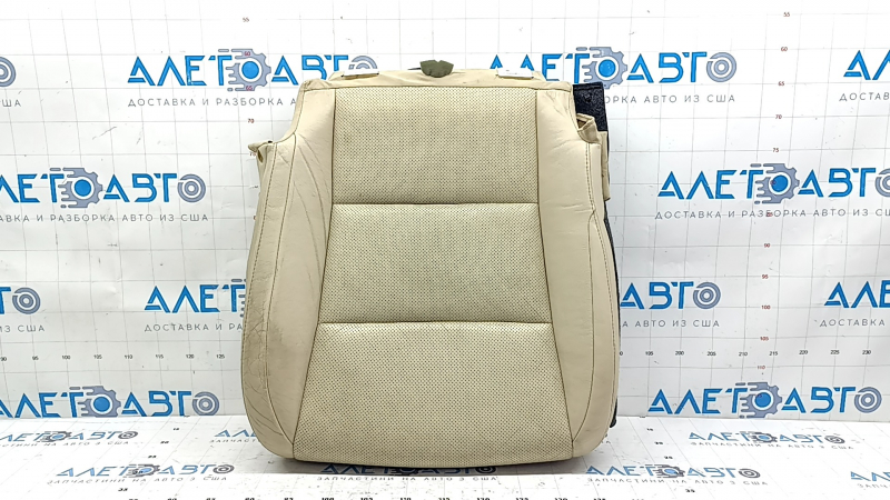 Lexus ES300h ES350 13-18 beige passenger seat cushion trim, heated and ventilated, cracked leather