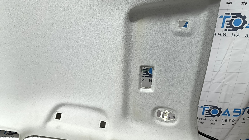 Toyota Prius V 12-16 gray headliner, no sunroof, creases, dry-cleanable, creases, scratches