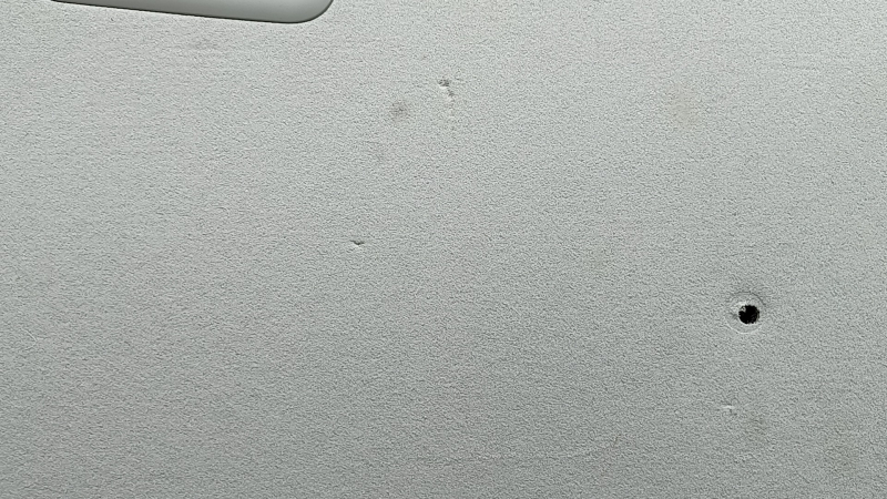 Toyota Prius V 12-16 gray headliner, no sunroof, creases, dry-cleanable, creases, scratches