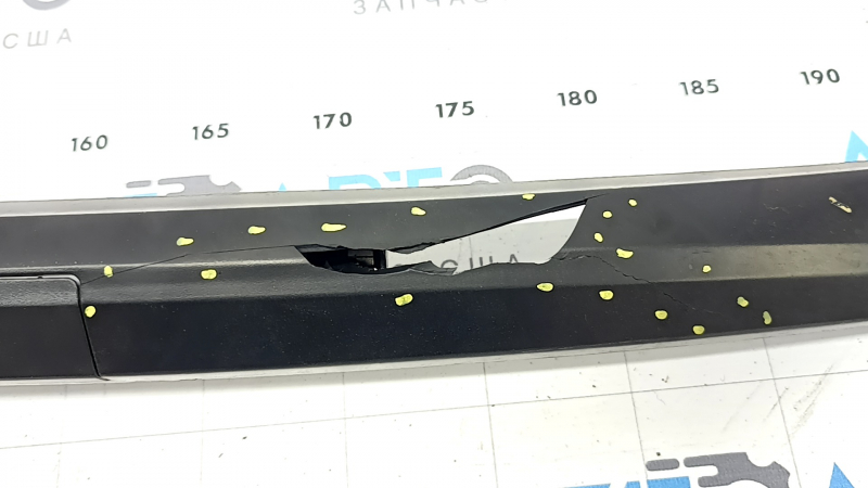 Left longitudinal roof rail for Nissan Murano z52 15-24 black, body punctured, cracks