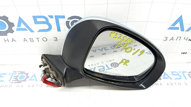 Right side mirror assembly for Toyota Prius V 12-17, 5 pins, blue