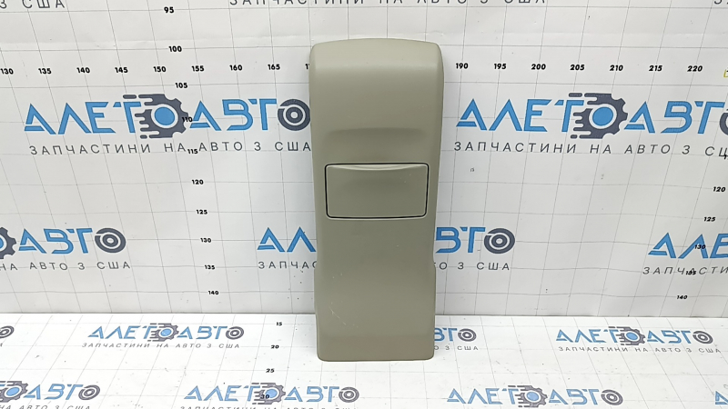 Rear center console trim for Toyota Prius V 12-14 beige, with cup holders, scratches, broken cup holder