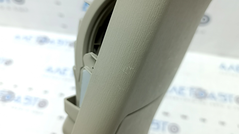 Rear center console trim for Toyota Prius V 12-14 beige, with cup holders, scratches, broken cup holder