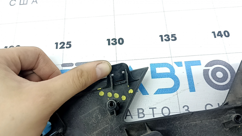 Rear right fender arch trim for Hyundai Tucson 22-24: structure, scratches, broken fasteners