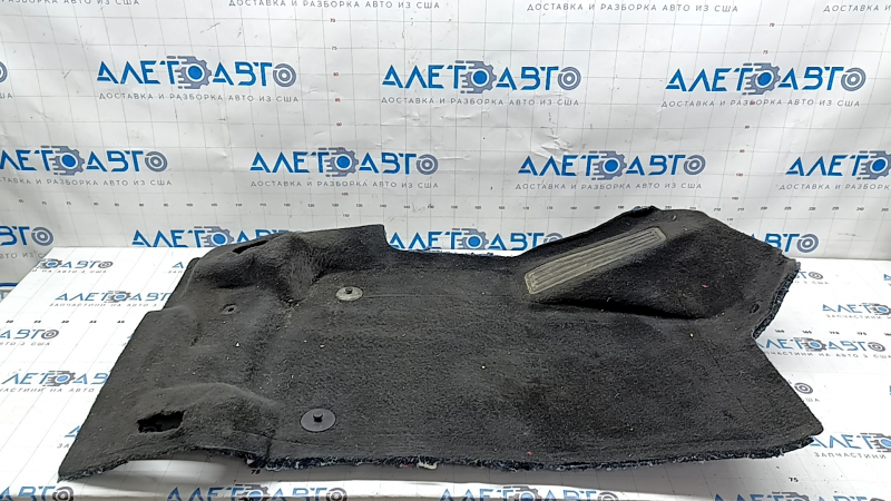 Left Chevrolet Equinox 18-24 black floor covering, needs cleaning